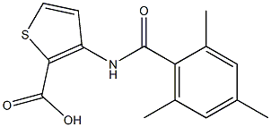 3-[(2,4,6-trimethylbenzene)amido]thiophene-2-carboxylic acid Struktur