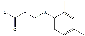 3-[(2,4-dimethylphenyl)thio]propanoic acid Struktur