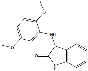 3-[(2,5-dimethoxyphenyl)amino]-2,3-dihydro-1H-indol-2-one Struktur