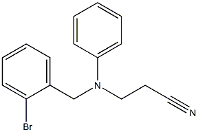 3-[(2-bromobenzyl)(phenyl)amino]propanenitrile Struktur