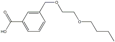 3-[(2-butoxyethoxy)methyl]benzoic acid Struktur