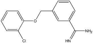 3-[(2-chlorophenoxy)methyl]benzenecarboximidamide Struktur