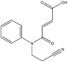 3-[(2-cyanoethyl)(phenyl)carbamoyl]prop-2-enoic acid Struktur