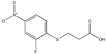 3-[(2-fluoro-4-nitrophenyl)sulfanyl]propanoic acid Struktur