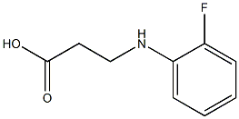 3-[(2-fluorophenyl)amino]propanoic acid Struktur