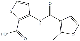 3-[(2-methyl-3-furoyl)amino]thiophene-2-carboxylic acid Struktur