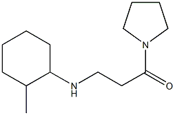 3-[(2-methylcyclohexyl)amino]-1-(pyrrolidin-1-yl)propan-1-one Struktur