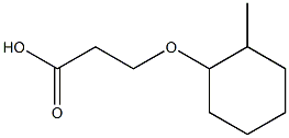 3-[(2-methylcyclohexyl)oxy]propanoic acid Struktur