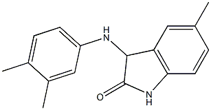 3-[(3,4-dimethylphenyl)amino]-5-methyl-2,3-dihydro-1H-indol-2-one Struktur