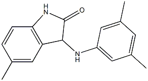 3-[(3,5-dimethylphenyl)amino]-5-methyl-2,3-dihydro-1H-indol-2-one Struktur