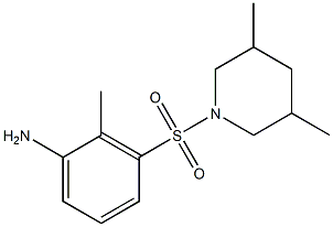 3-[(3,5-dimethylpiperidine-1-)sulfonyl]-2-methylaniline Struktur