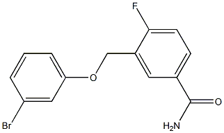 3-[(3-bromophenoxy)methyl]-4-fluorobenzamide Struktur