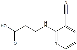 3-[(3-cyanopyridin-2-yl)amino]propanoic acid Struktur