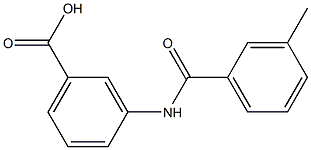 3-[(3-methylbenzoyl)amino]benzoic acid Struktur