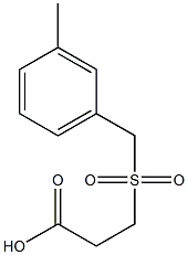 3-[(3-methylbenzyl)sulfonyl]propanoic acid Struktur