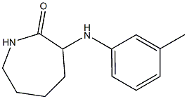 3-[(3-methylphenyl)amino]azepan-2-one Struktur