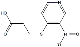 3-[(3-nitropyridin-4-yl)sulfanyl]propanoic acid Struktur