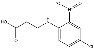 3-[(4-chloro-2-nitrophenyl)amino]propanoic acid Struktur