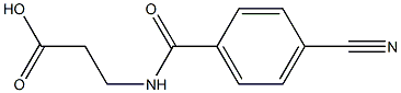 3-[(4-cyanobenzoyl)amino]propanoic acid Struktur