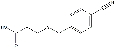 3-[(4-cyanobenzyl)thio]propanoic acid Struktur