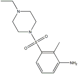 3-[(4-ethylpiperazine-1-)sulfonyl]-2-methylaniline Struktur