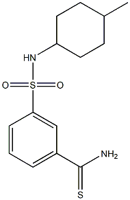 3-[(4-methylcyclohexyl)sulfamoyl]benzene-1-carbothioamide Struktur