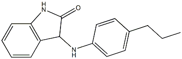 3-[(4-propylphenyl)amino]-2,3-dihydro-1H-indol-2-one Struktur