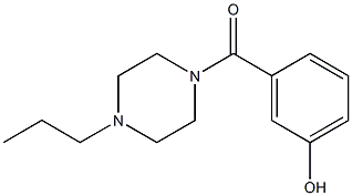 3-[(4-propylpiperazin-1-yl)carbonyl]phenol Struktur