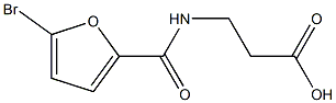 3-[(5-bromo-2-furoyl)amino]propanoic acid Struktur