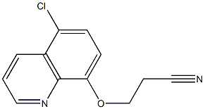 3-[(5-chloroquinolin-8-yl)oxy]propanenitrile Struktur