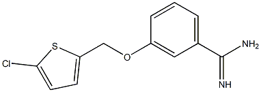 3-[(5-chlorothien-2-yl)methoxy]benzenecarboximidamide Struktur