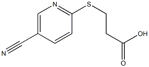 3-[(5-cyanopyridin-2-yl)thio]propanoic acid Struktur