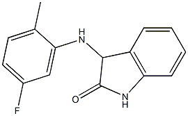 3-[(5-fluoro-2-methylphenyl)amino]-2,3-dihydro-1H-indol-2-one Struktur