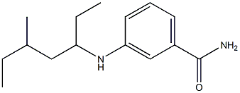 3-[(5-methylheptan-3-yl)amino]benzamide Struktur