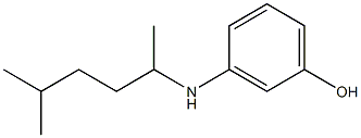 3-[(5-methylhexan-2-yl)amino]phenol Struktur