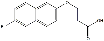 3-[(6-bromo-2-naphthyl)oxy]propanoic acid Struktur