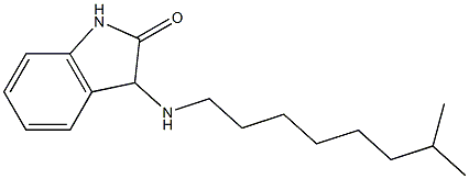 3-[(7-methyloctyl)amino]-2,3-dihydro-1H-indol-2-one Struktur