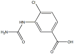 3-[(aminocarbonyl)amino]-4-chlorobenzoic acid Struktur