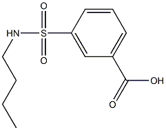 3-[(butylamino)sulfonyl]benzoic acid Struktur