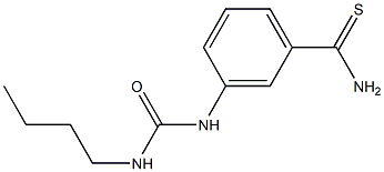 3-[(butylcarbamoyl)amino]benzene-1-carbothioamide Struktur