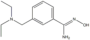 3-[(diethylamino)methyl]-N'-hydroxybenzenecarboximidamide Struktur