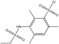 3-[(ethylsulfonyl)amino]-2,4,6-trimethylbenzenesulfonyl chloride Struktur