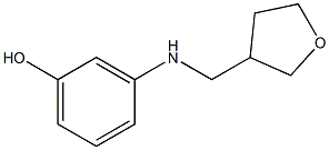 3-[(oxolan-3-ylmethyl)amino]phenol Struktur