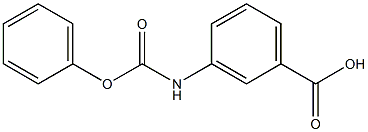 3-[(phenoxycarbonyl)amino]benzoic acid Struktur