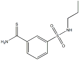 3-[(propylamino)sulfonyl]benzenecarbothioamide Struktur