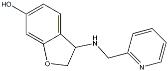 3-[(pyridin-2-ylmethyl)amino]-2,3-dihydro-1-benzofuran-6-ol Struktur