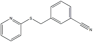 3-[(pyridin-2-ylsulfanyl)methyl]benzonitrile Struktur