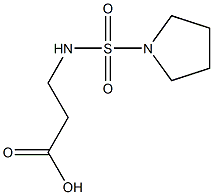 3-[(pyrrolidine-1-sulfonyl)amino]propanoic acid Struktur