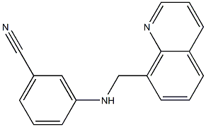 3-[(quinolin-8-ylmethyl)amino]benzonitrile Struktur