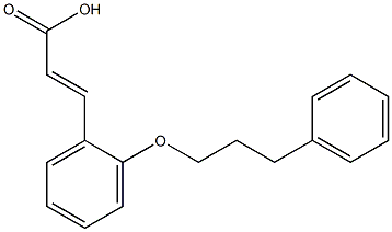 3-[2-(3-phenylpropoxy)phenyl]prop-2-enoic acid Struktur